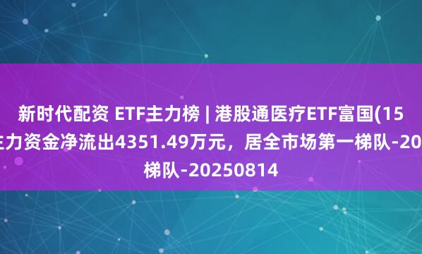 新时代配资 ETF主力榜 | 港股通医疗ETF富国(159506)主力资金净流出4351.49万元，居全市场第一梯队-20250814