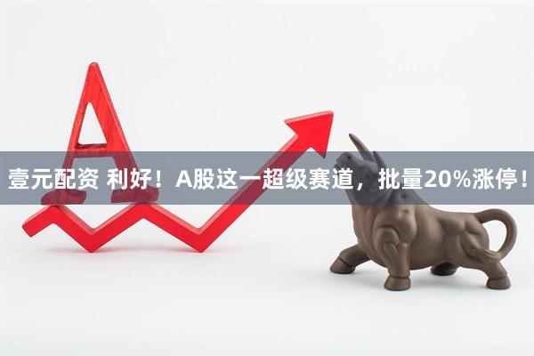 壹元配资 利好！A股这一超级赛道，批量20%涨停！